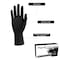 Shamrock Disposable Gloves, 4 mil Palm, Latex, Powder-Free, M, 1000 PK, Black 18012 - alternate 2